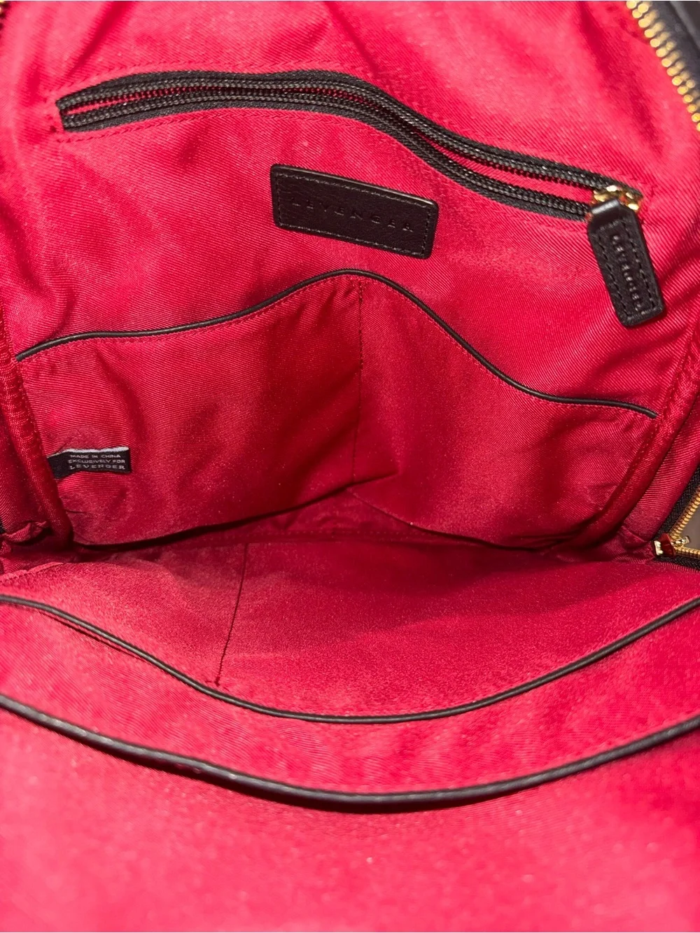 Levenger Black Pebbled Backpack